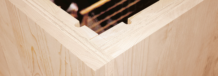 Pannello LENO®+ — giunzione strutturale abete + microlamellare LVL